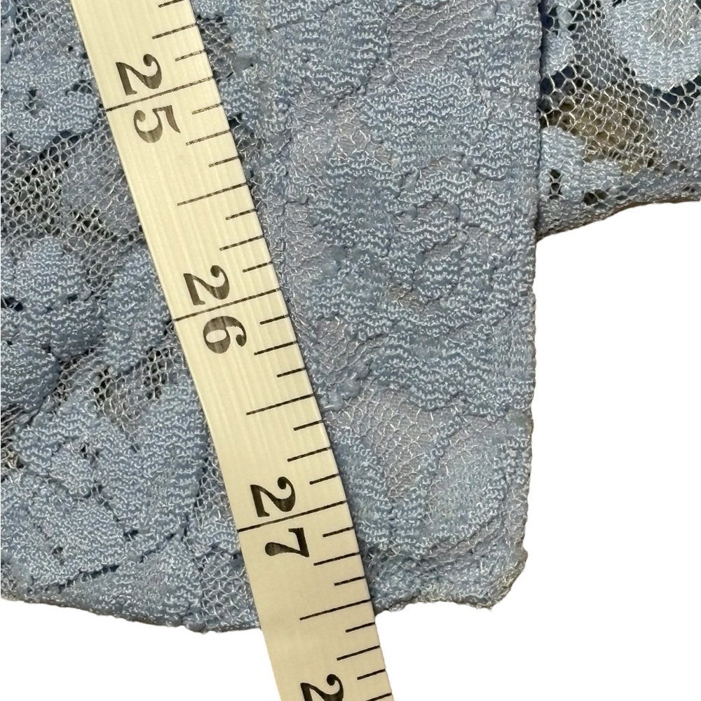 Intimately Free People Lace Button-Up Shirt Powder Blue S - Picture 10 of 10